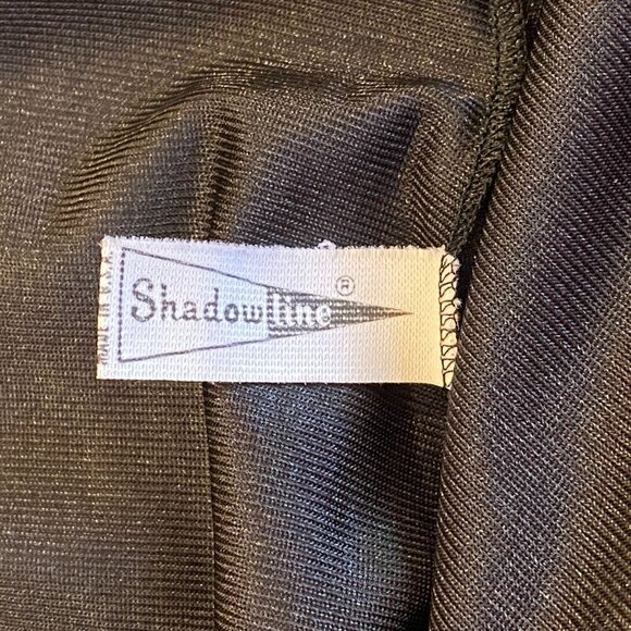 Shadowline Black Full Slip Dress Size 34 Tall Lace Trim Nylon Adjustable Straps - Picture 6 of 7